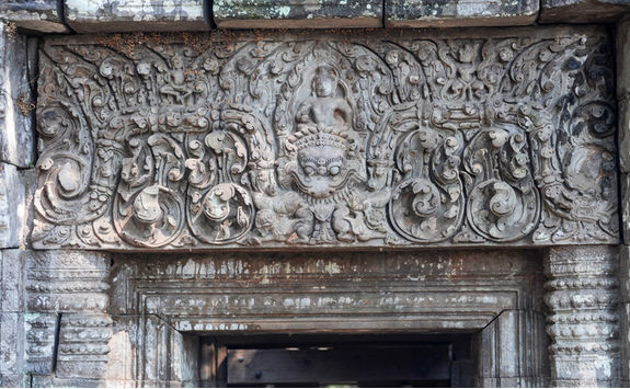 detail wat phou temple