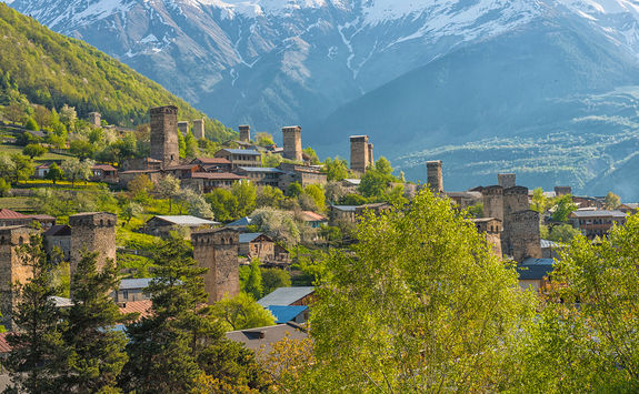 Mestia and Svan towers, Georgia
