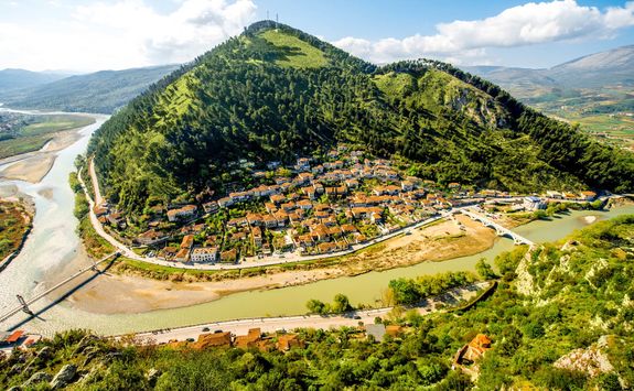 berat city aerial