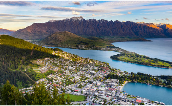 Queenstown landscape on hike