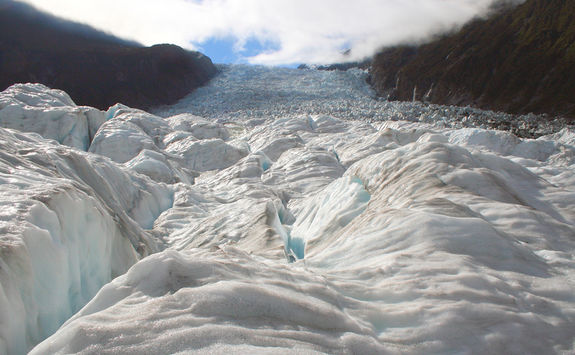 walking on franz josef glacier