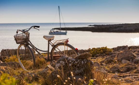bike coastal landscape