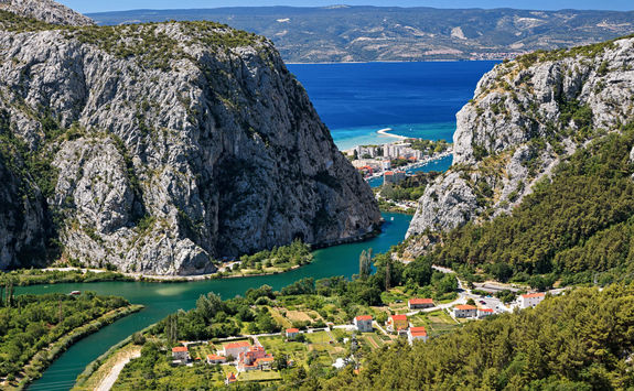 cetina river aerial