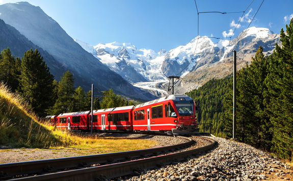 train through the french alps