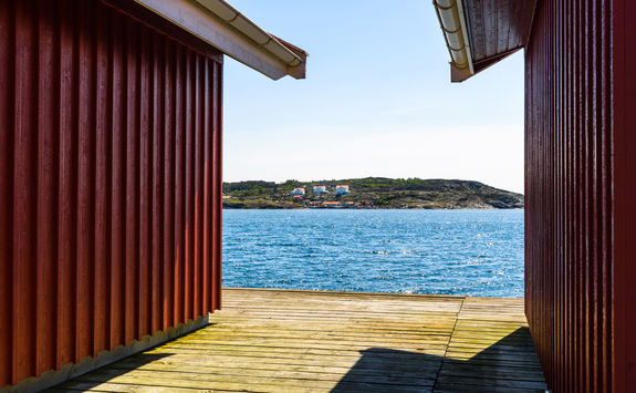 sweden buildings with a sea view