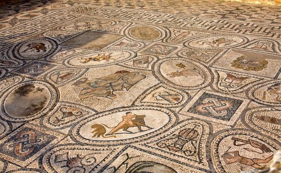 ruins of vaolubilis mosaic