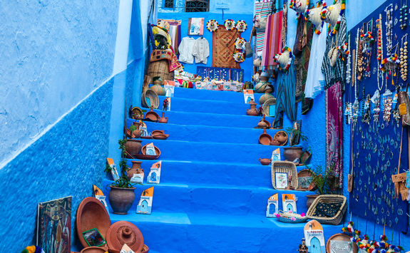 chefchaouen street stall