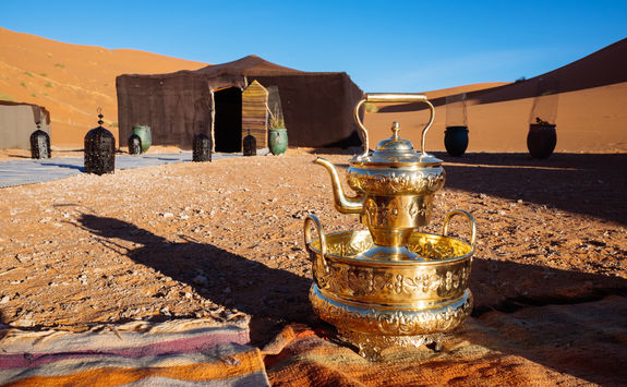 camping in desert