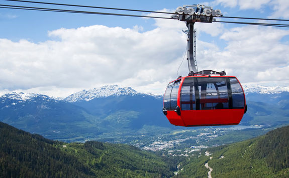cable car whistler detail