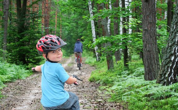 family bike ride