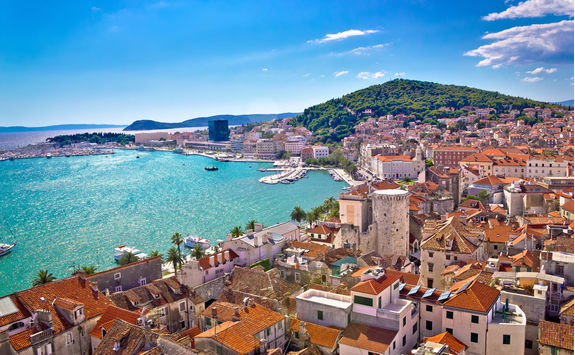 aerial view of split, croatia