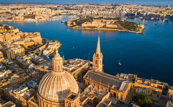valetta malta aerial