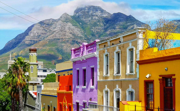 colouful street of bo kaap malay