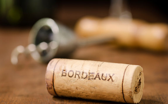 Bordeaux wine cork