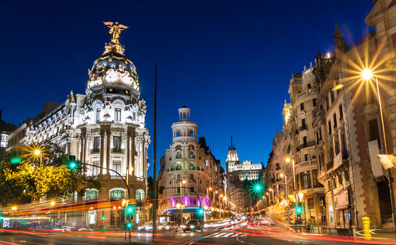Madrid at night