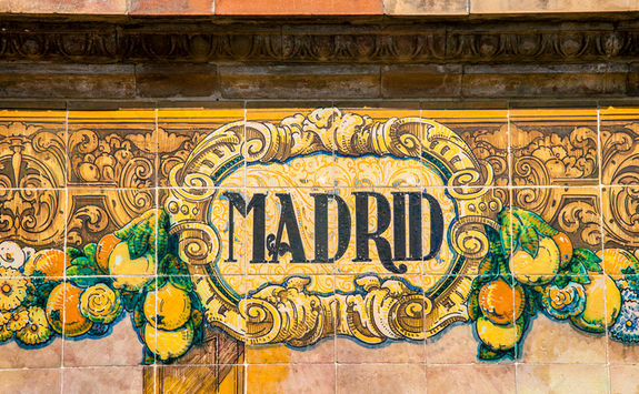 Madrid sign