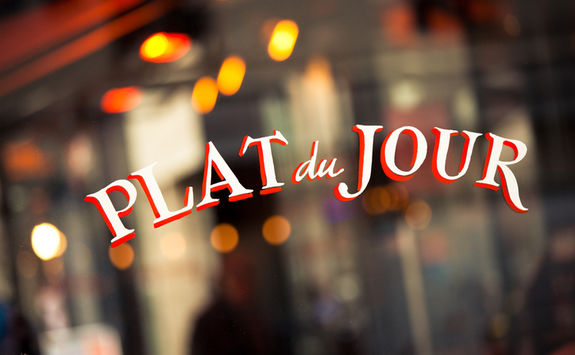 Paris restaurant window
