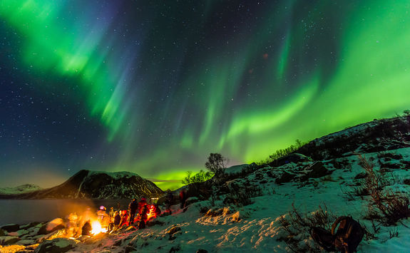 Camp under the Northern Lights, Sweden