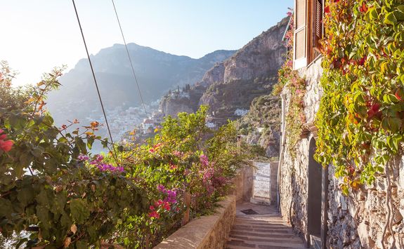 stone stairs positano