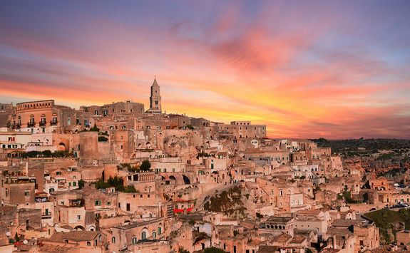 matera sunset