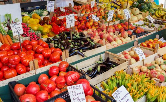 market stall italy