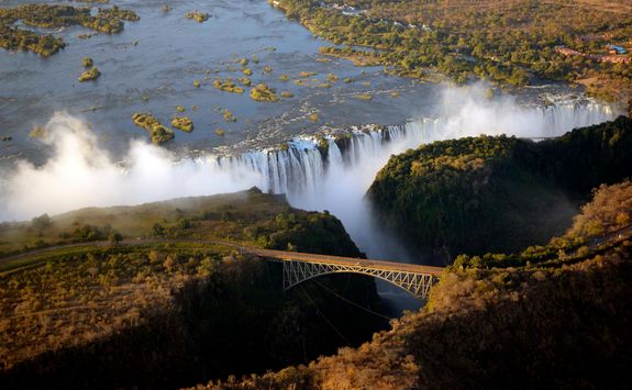 victoria falls aerial