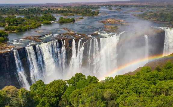 victoria falls aerial