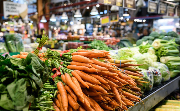 veggies market stall