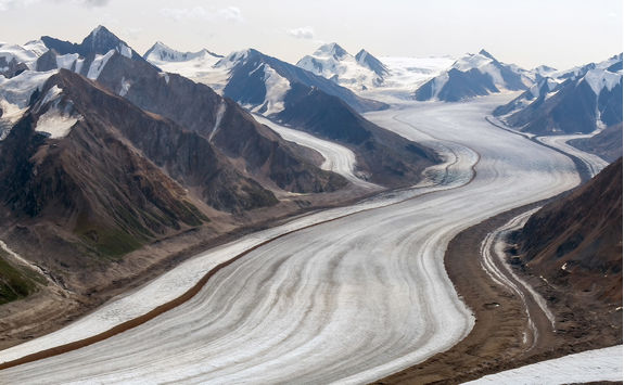 kluane glacier from above