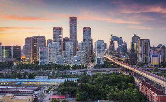 Beijing city skyscrapers