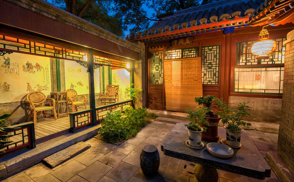ancient courtyard in the hutongs in Beijing