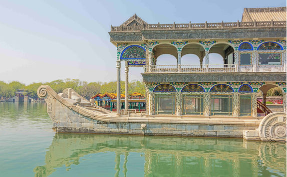 marble boat on the kunming lake