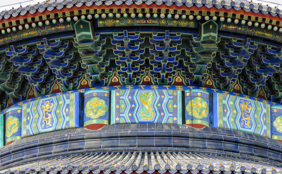 detail of the bell tower Temple of Heaven