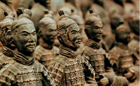 detail of the Teracotta army