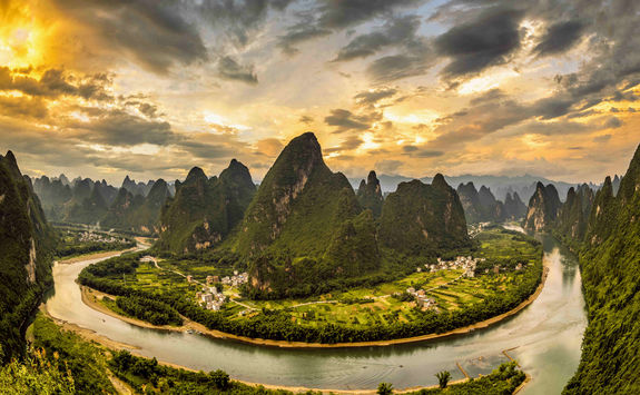 landscape view of li river