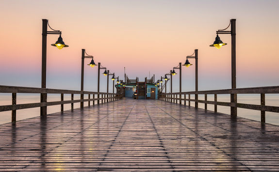 swakopmund pier sunrise