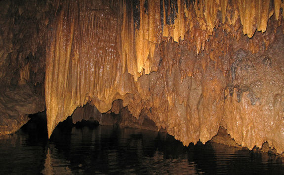 stalactites barton cave belize