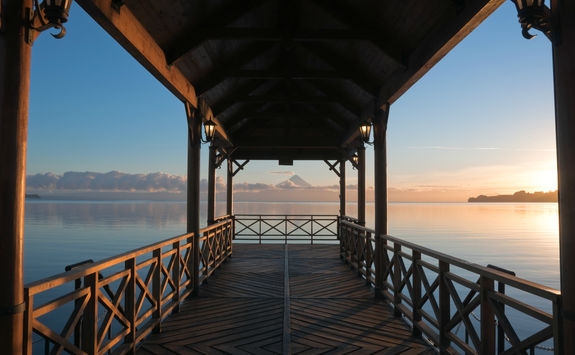 pier at llanquihue lake
