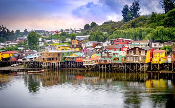 palafitos in castro island