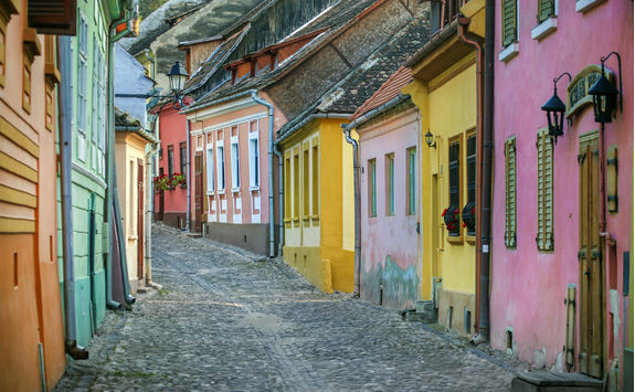 street in sighisoara