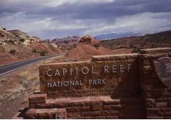 Capitol Reef sign