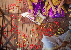 bali flower ceremony