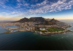 Aerial view of Cape Town