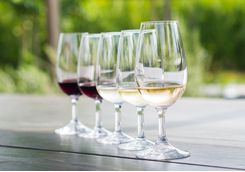 Image of wine tasting glasses