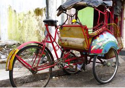 Rickshaw, Indonesia
