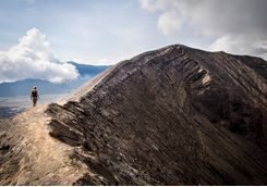 Mount Bromo crater rim