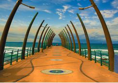Whale pier in Durban