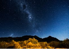 Starry sky in KwaZulu-Natal