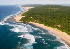 Thonga Beach Lodge aerial view