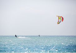 Kite surfing on Sanur beach